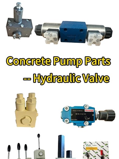 Reliable Hydraulic Valves for Concrete Pumps