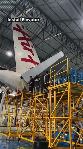 Aircraft Elevator Installation | Horizontal Stabilizer & Flight Control Maintenance