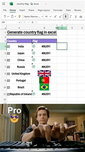 Generate Flags in Excel 🚩🔥 | Cool Trick!