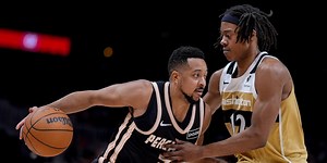 McCollum and Kispert combine for 58 points against former team in Hawks’ 126-96 win vs Wizards