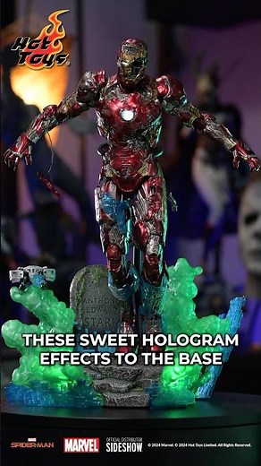 Posing Hot Toys Mysterio's Iron Man Illusion Figure 🔥