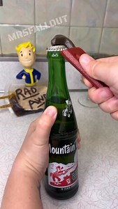 Opening 60 Year Old Bottle of MOUNTAIN DEW from a Fallout Shelter! Holy RADS would you look at all those floaters🤢 Had to check out the soda color comparison 60 years old compared to a fresh Mountain Dew, quite a difference! Surprisingly the old Dew didn’t smell as terrible as it looked but for certain you’d need a bucket of Radaway if anyone drank that!☢️ How many RADS do you think I’d get from trying it?? ☢️(I did not & don’t recommend anyone else do either!) #mountaindew #mrsfallout #fallout
