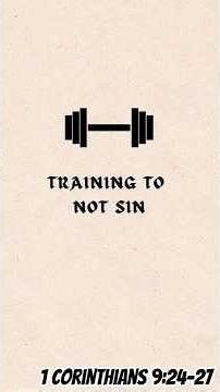 Training to not sin #sin #Jesus #holyspirit
