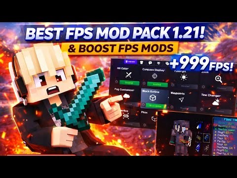 🚀 Best FPS Boost Mod Pack for Minecraft 1.21.4 & 1.21.5 (1000+ FPS 😱) | Pojav + Mojo