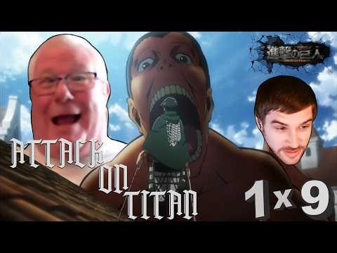 "This guy is pissed!" | Pops Reacts to Attack on Titan | Episodes 9