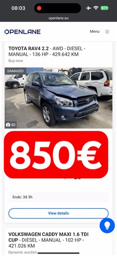 Toyota Rav4 2.2 - AWD - Diesel - Manual - 136 hp - 429.642 km