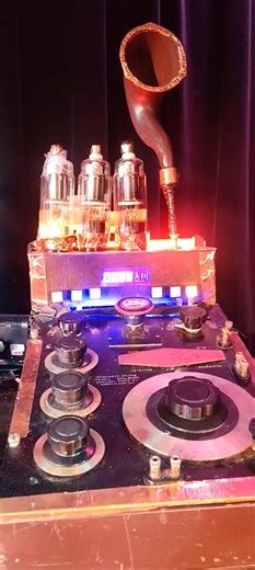 This is a time machine made for The Rush tour where they came from Canada to America Tim pace made this device it is on stage tonight at the State Theater with the rush clone band come out to see rush if you dare | Joe Rowe