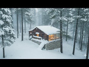 Surviving a Snowstorm in My Primitive Wooden House That Became a Shelter