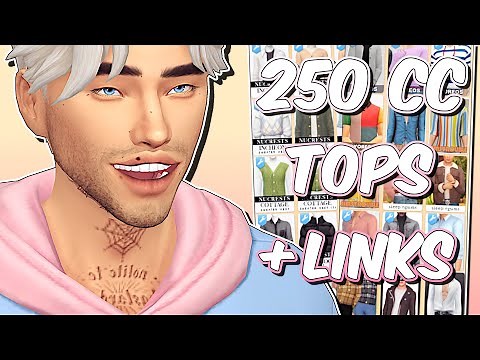 The Sims 4 | MAXIS MATCH MALE TOPS COLLECTION 🌺 | Custom Content Showcase + Links