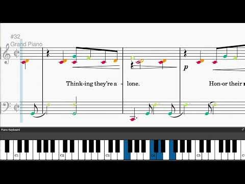 No One Is Alone - Part I (from Into The Woods) by Stephen Sondheim - Easy piano tutorials with...