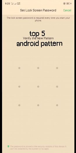 Top 5 Android Pattern Password Lock Ideas