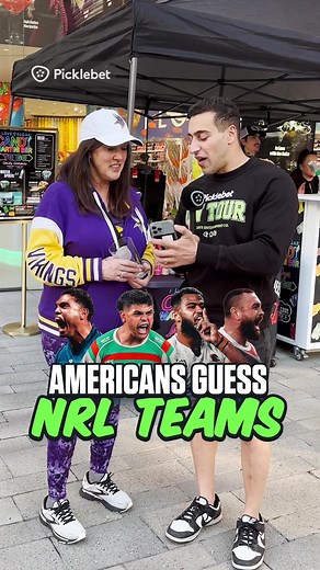 Guess NRL Team Logos with Americans in Las Vegas