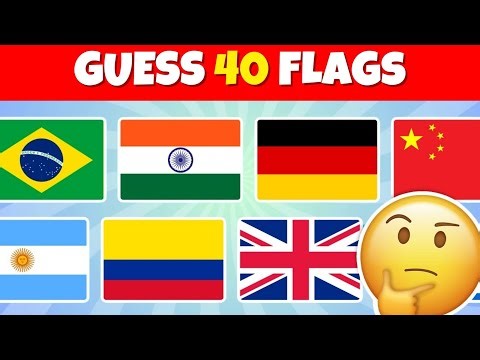 Guess The Flag Quiz 🚩 | 40 Countries Flag Quiz