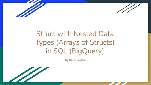 86 Working with Nested Data Types - Arrays of Structs in SQL