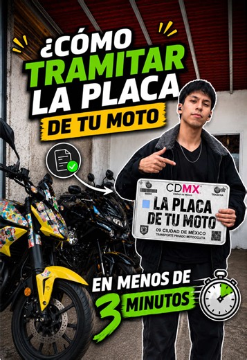 Cómo tramitar la placa de tu moto en menos de 3 minutos #miprimeramoto #cuidatumoto #bikers #motos #placasdemoto