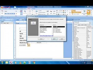 MS Access Button Control