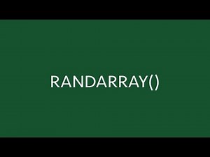 RANDARRAY function in Excel | Better than RAND and RANDBETWEEN! | Excel Off The Grid