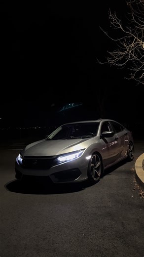 Is the 10th Gen Civic the best generation? Yes 😎 #kencarson #yes #hondacivic #leds #night