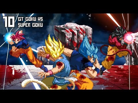 [What-If 10 MOVIE] Super Goku VS GT Goku (DBS Manga VS DBGT, Super Saiyan Blue VS Super Saiyan 4).