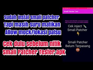 How to check smali patcher module, smali or smali planting / smali injek using the smali patcher apk