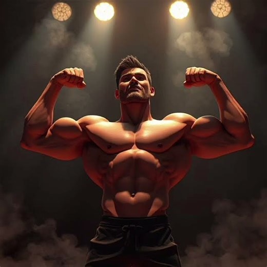 💪 Animated Bodybuilder Flexes Massive Muscles in Epic Fitness Body Workout! 🔥 #WorkoutGym