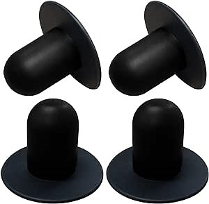 4 PCS Swimming Pool Pump Strainer Hole Plug Replacement for Bestway & Intex Pools Ground Swimming Plug Wall Plug Stopper (Black)