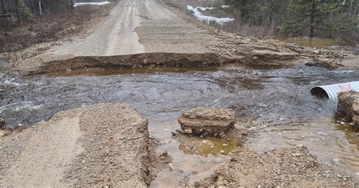 Roads closed due to spring flooding in Menominee County