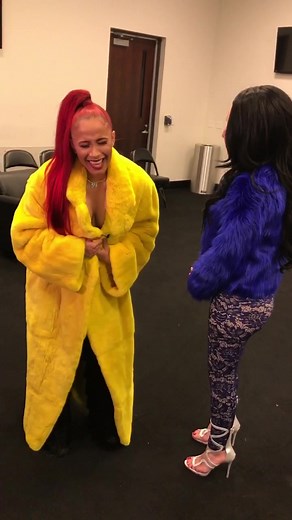 Cardi B and Ivy Queen First Time Meeting