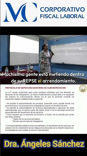 REPSE is a Monitor of Labor Rights - Dr. Ángeles Sánchez