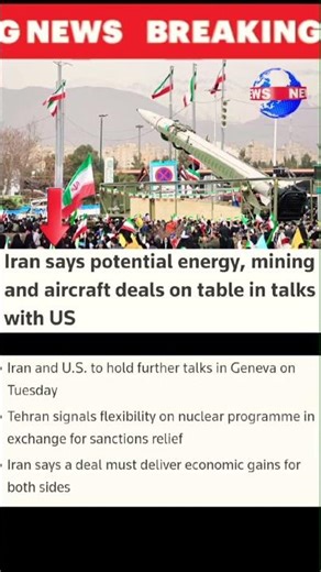 Iran says potential energy, mining and aircraft deals on table in talks with US #newstody #iran #us