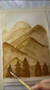 Easy Coffee Painting for Beginners | Step-by-Step Tutorial | Quick & Fun Art