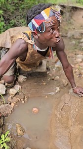 1.8M views · 18K reactions | Hadzabe Tribe bush people only get their water straingth from the nature usually from these rain puddles as they have no access to any modern things and live far away from civilization | Lovable Adventures | Facebook