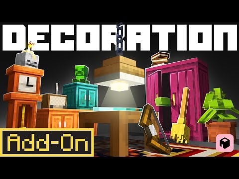 DECORATION ADDON Adds Functional Furniture to Minecraft Bedrock Edition