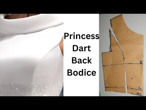 How To Draft Princess Dart Back Bodice | Step-by-Step Tutorial.