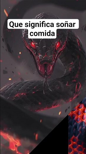 Dreaming about snakes and food