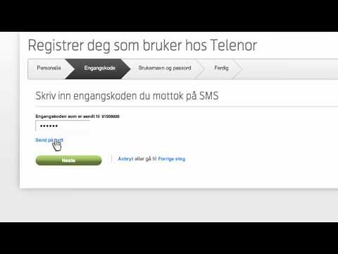 Telenor Mine sider - slik registrerer du deg