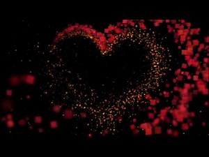 PARTICLES FORM HEART SHAPE || ROMANTIC LOVE HEART PARICLES||LOVE GLITTERY ANIMATED BACKGROUND LOOP