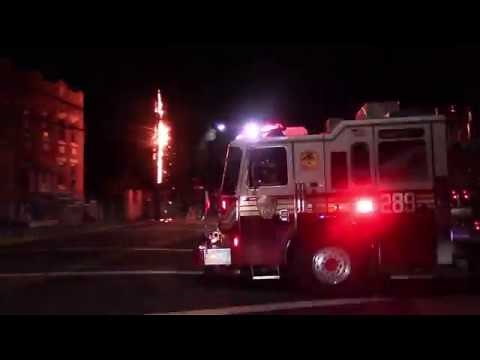 FDNY: Telephone Pole Burning Outside Firehouse