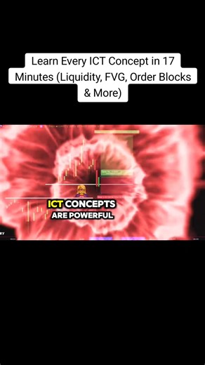 Learn Every ICT Concept in 17 Minutes (Liquidity, FVG, Order Blocks & More) #forexlifestyle #forextrader #protradingschool #forexeducation #goviral
