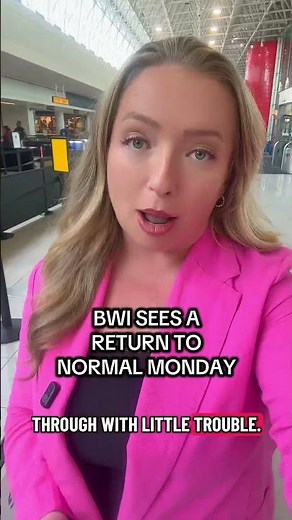 A look inside BWI Monday as operations return to normal