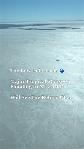 28/2/26 Widespread 200 to 600 mm Monsoon totals from a slow moving tropical low have fallen across parts of the vast Lake Eyre Basin in the Northern Territory and Western Queensland. Large volumes of this water will move south through Channel Country to Kati Thanda Lake Eyre, while some will soak into channels, lagoons and desert floodplains along the way, setting the stage for a strong wildflower season. Our thoughts are with station owners and remote communities facing stock losses, damaged in