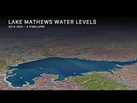 Lake Mathews Water Levels Timelapse (2014-2021)