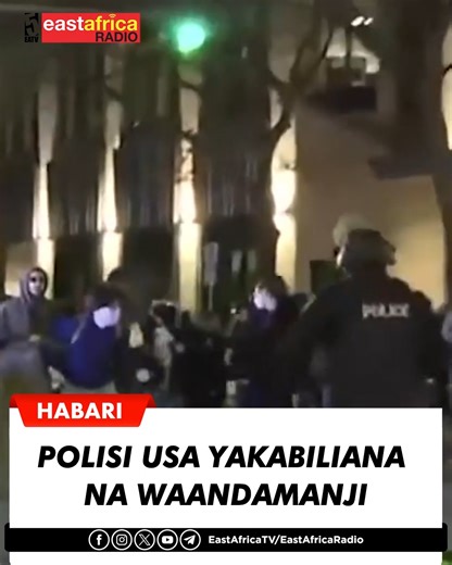 eastafricaradio on Instagram: "#HABARI Polisi nchini Marekani, imeandelea kukabiliana na waandamanaji usiku wa kuamkia leo, baada ya kuingia katika umati wa waandamanaji waliokuwa wakiandamana dhidi ya Uhamiaji na Utekelezaji wa Forodha katika jiji la Austin. Taarifa kutoka CBS News zinzasema kuwa, ukamataji wa nguvu kutoka kwa polisi ulianza majira ya saa 8 saa za huko katika makutano ya South Congress Avenue na East Sixth Street, ambapo waandamanaji walikuwa wamezuia trafiki. Makabiliano hayo 