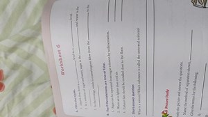 Worksheet 6A. Fill in the blanks.Liquids flow from alevel.l... | Filo