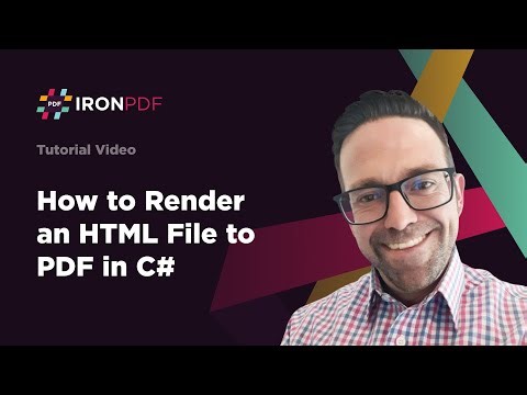 How to Render an HTML File to PDF in C# | IronPDF