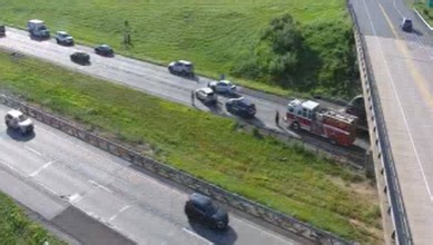 Traffic backs up following crash on Route 30