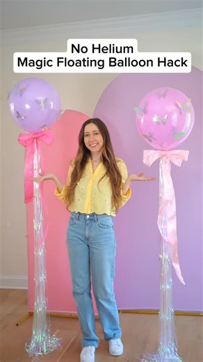 ✨Cher Can Do It✨ Balloon Shop on Instagram: "No Helium✨Magic Floating Balloon Hack🪄🎈 Try this no helium balloon hack at your next party! Your guests will think it’s magic when you tell them how these balloons are actually floating #partyplanning #balloonartist #balloontips #balloontipsandtricks #balloons #balloondecor #balloontricks #balloontutorial #ballooneducation #partyideas #partydecorations #partydecor #DIY #LifeHack #hacks #DidYouKnow #ballooneducation #birthdaypartyideas"