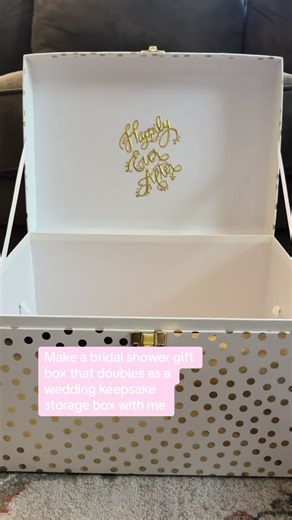 DIY Bridal Shower Gift Box and Keepsake Storage