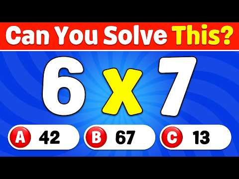 Can You Solve This? 🧠 50 MATH Problems From Easy To IMPOSSIBLE – Test Your Brain! | The Quiz Zone