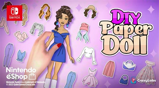 Big News: DIY Paper Doll, one of CrazyLabs' top games from 2023 born out of CrazyHubs, is now available on Nintendo. Get the game here: https://www.crazylabs.com/games-console/diy-paper-doll/ DIY Paper Doll is also available on mobile, both on Google Play and the App Store. | CrazyLabs